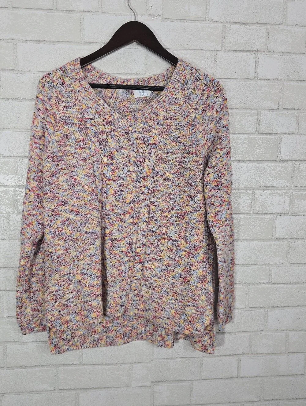 Time and Tru colorful sweater